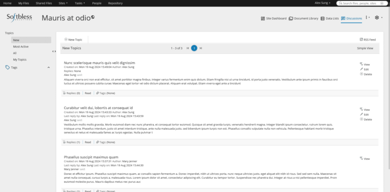 Discussions - Gamma Premium Alfresco Theme